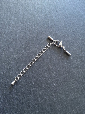 Stainless Steel End Cap Sets for 1.5mm Cord Necklaces (2mm Caps)