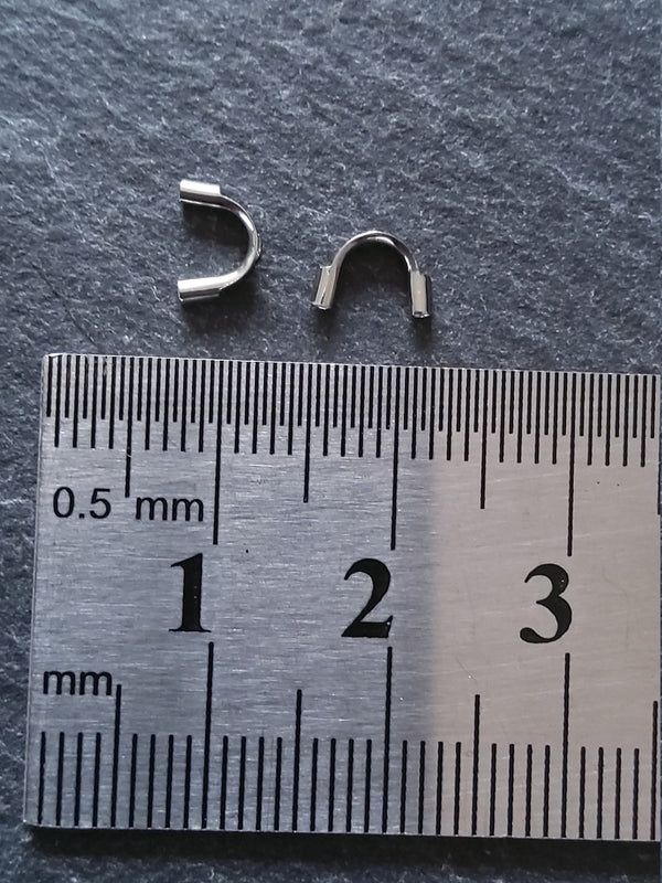 316 Surgical Stainless Steel Wire Guardians 6.5x5x1.5mm, Hole: 0.7mm