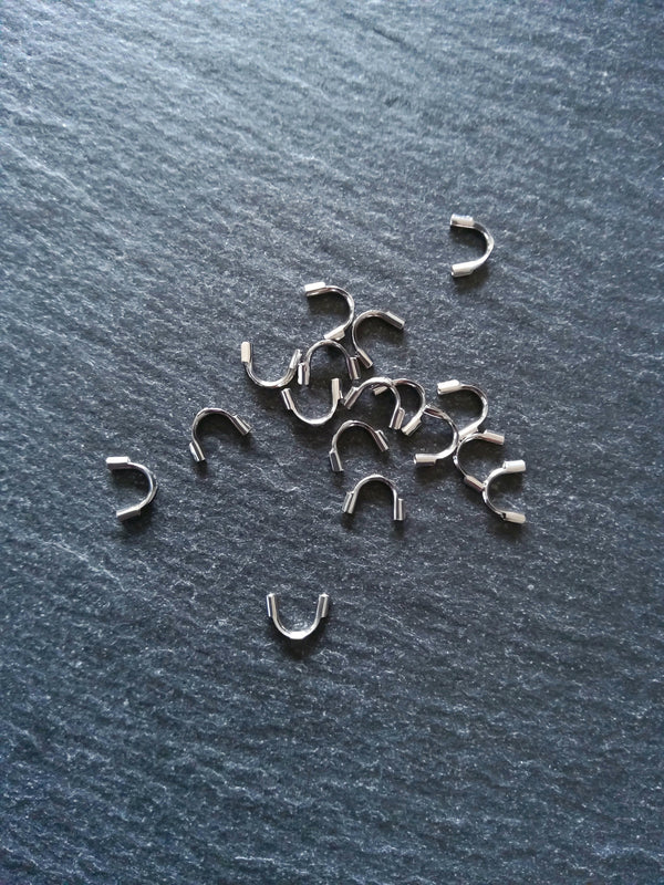 316 Surgical Stainless Steel Wire Guardians 6.5x5x1.5mm, Hole: 0.7mm