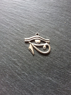 4 or 20 Eye of Horus Charms Egyptian Antique Silver Tone 33x26mm