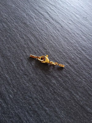 4 or 20 Real Gold Plated Folding Crimp End Sets for 0.5mm Cord for Necklaces