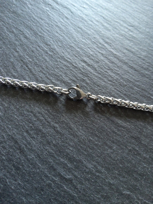Stainless Steel Wheat Chain Necklace or Bracelet 3mm Diameter