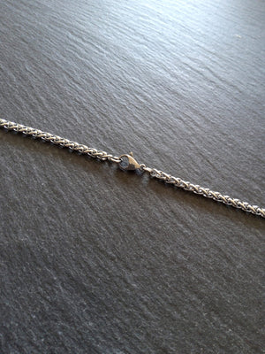 Stainless Steel Wheat Chain Necklace or Bracelet 3mm Wide