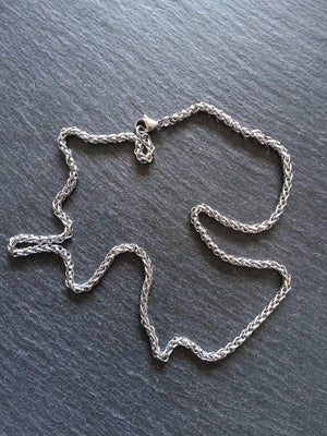 Stainless Steel Wheat Chain Necklace or Bracelet 3mm Wide