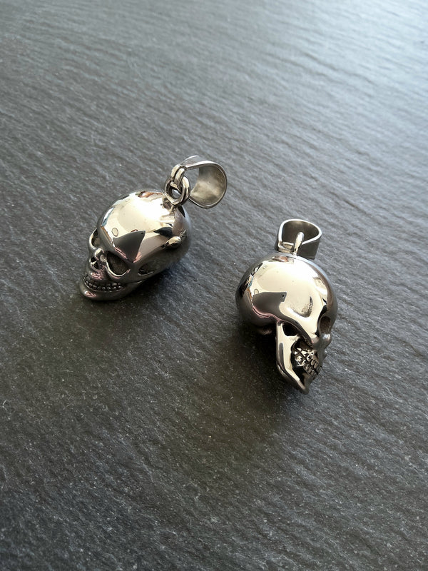 Stainless Steel Solid Skull Pendant 29x15x18mm