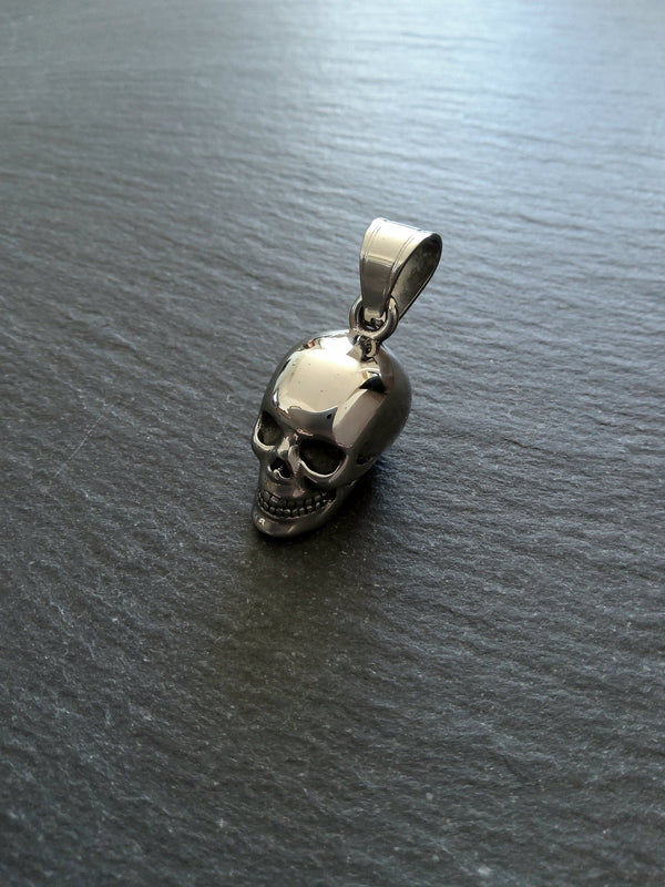 Stainless Steel Solid Skull Pendant 29x15x18mm