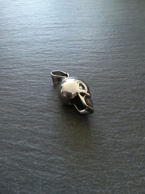 Stainless Steel Solid Skull Pendant 29x15x18mm