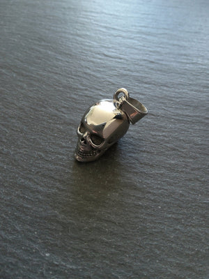 Stainless Steel Solid Skull Pendant 29x15x18mm