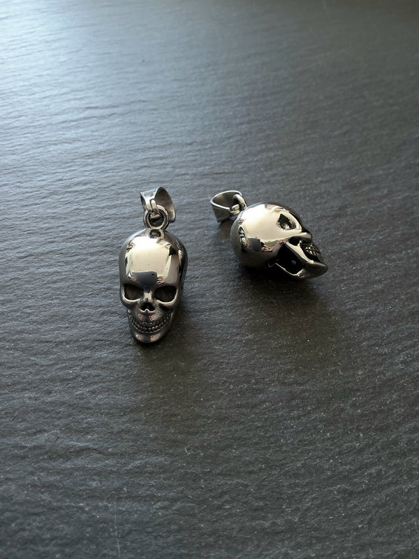 Stainless Steel Solid Skull Pendant 29x15x18mm