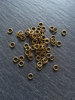 200 or 1000 Antique Bronze Tone 5mm Diameter Jump Rings Strong 0.9mm (20 Gauge)