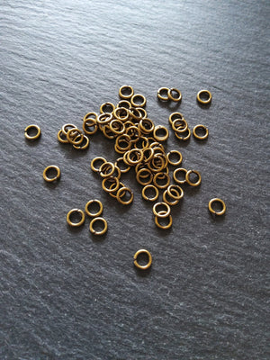 200 or 1000 Antique Bronze Tone 5mm Diameter Jump Rings Strong 0.9mm (20 Gauge)
