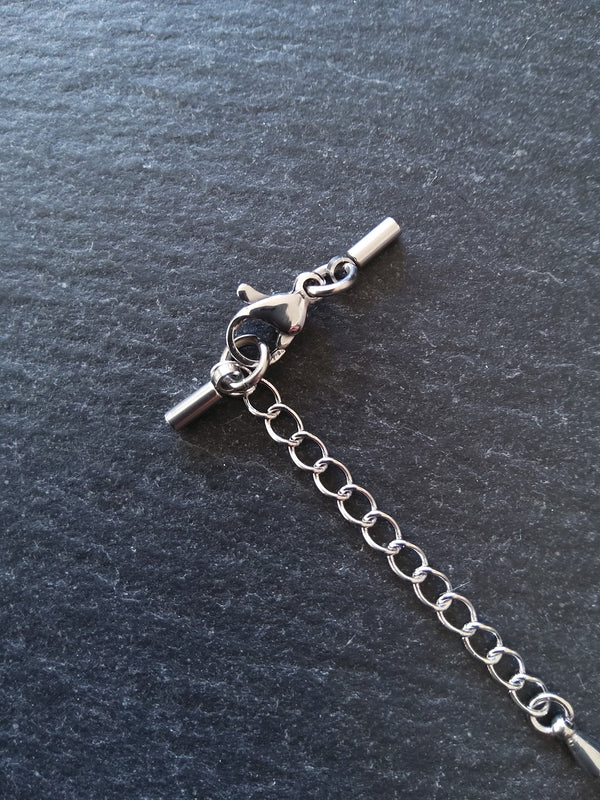 Stainless Steel End Cap Sets for 1mm Cord Necklaces (1.5mm end caps)