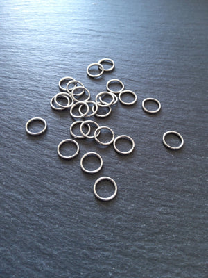 40 or 200 Stainless Steel 10mm Jump Rings Strong 1.2mm (16 gauge)