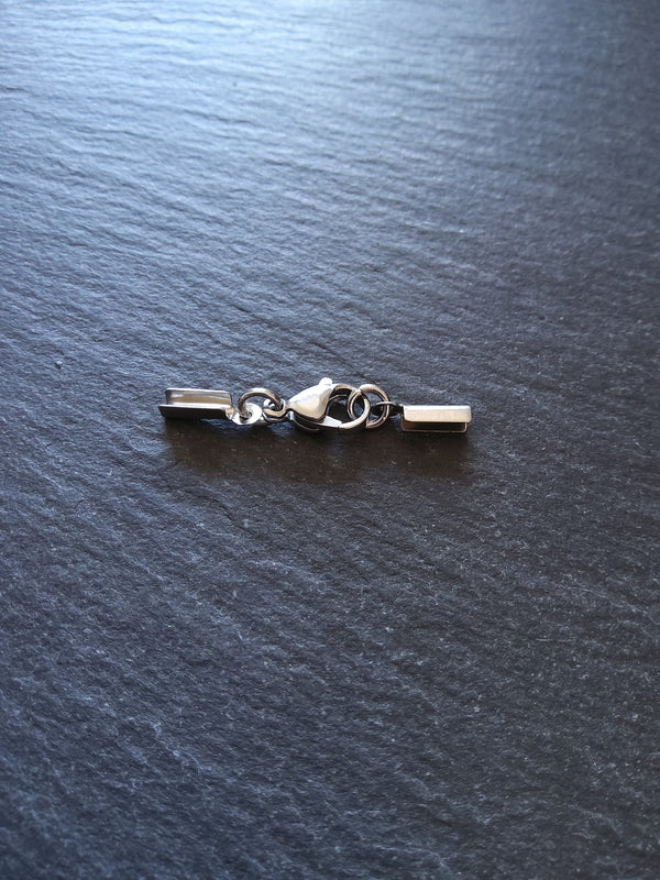 Stainless Steel Folding Crimp End Sets for 1mm to 1.5mm Cord Necklaces & Bracelets