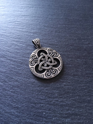 Stainless Steel Trinity Celtic Knot Pendant Large 45x33x8mm