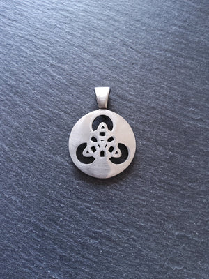 Stainless Steel Trinity Celtic Knot Pendant Large 45x33x8mm