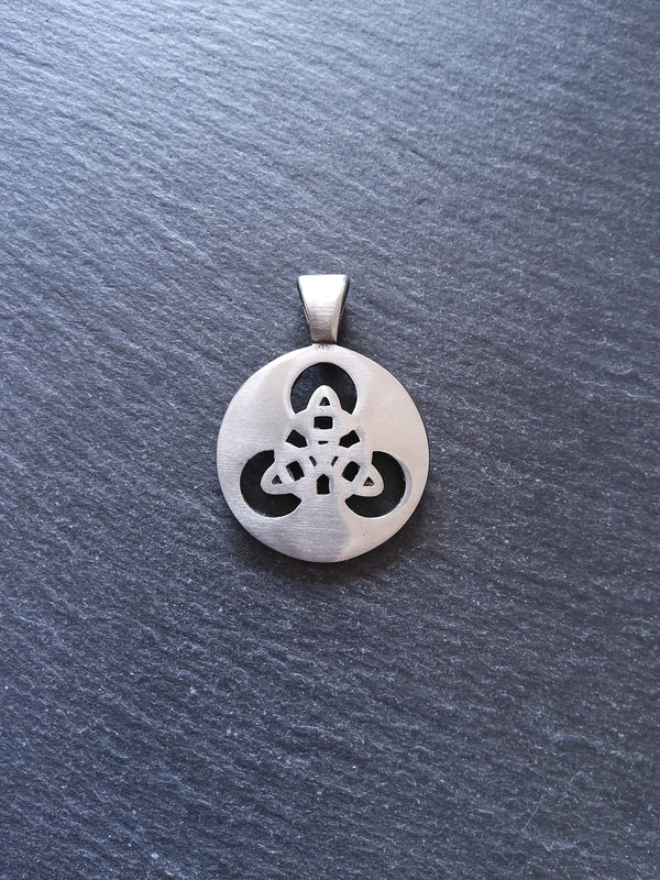 Stainless Steel Trinity Celtic Knot Pendant Large 45x33x8mm