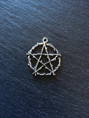 1 or 5 Stainless Steel Sigil of Lucifer & Lilith Pendants 38x35mm