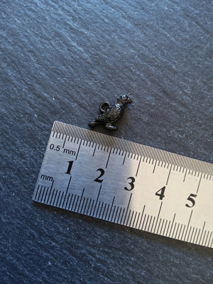 4 or 20 Black Enamel Raven Crow Bird Charms 16x12mm - ContentedCatz