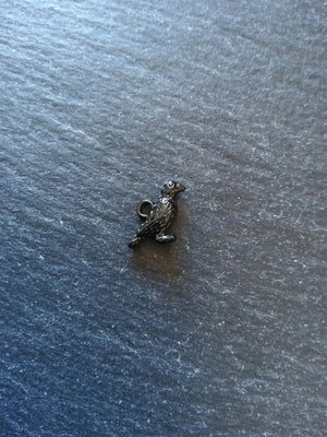 4 or 20 Black Enamel Raven Crow Bird Charms 16x12mm - ContentedCatz