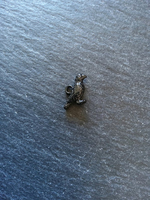 4 or 20 Black Enamel Raven Crow Bird Charms 16x12mm - ContentedCatz