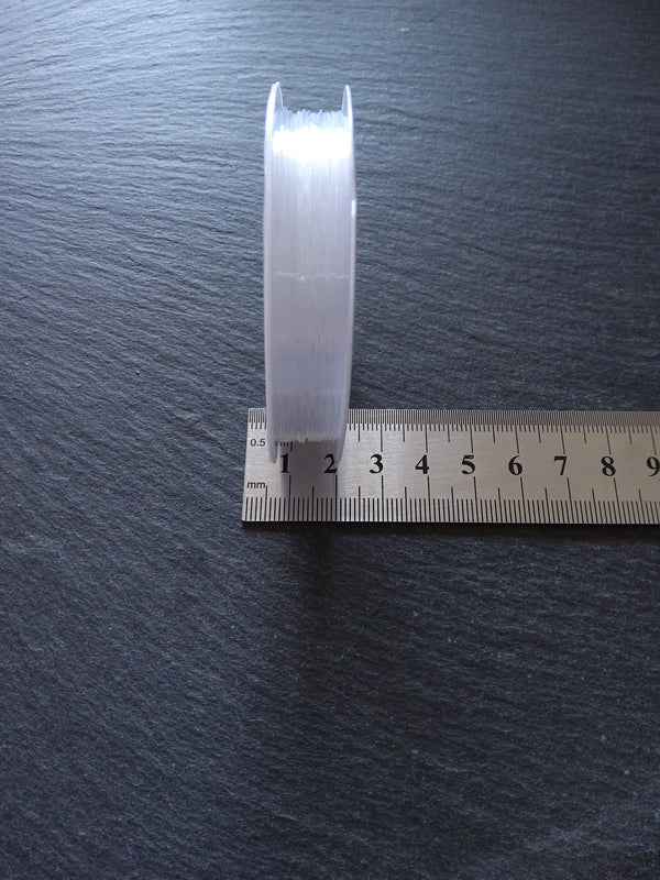 Strong Stretchy 0.6mm Round Clear Elastic Thread for Jewellery Making 10.5m Reel