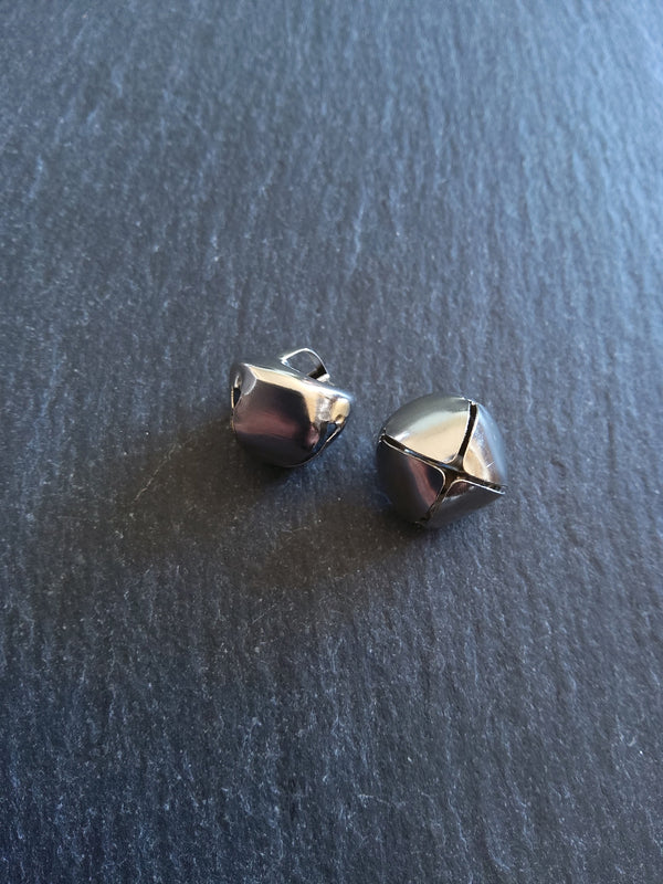 10 or 50 Silver Tone 15mm Bells Bell Charms 15x15mm