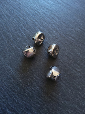 10 or 50 Silver Tone 15mm Bells Bell Charms 15x15mm