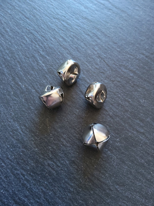 10 or 50 Silver Tone 15mm Bells Bell Charms 15x15mm