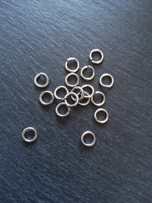 20 or 100 Stainless Steel 10mm Jump Rings Strong 1.8mm (15 gauge) Hole Size: 6.4mm