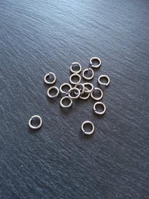 20 or 100 Stainless Steel 10mm Jump Rings Strong 1.8mm (15 gauge) Hole Size: 6.4mm