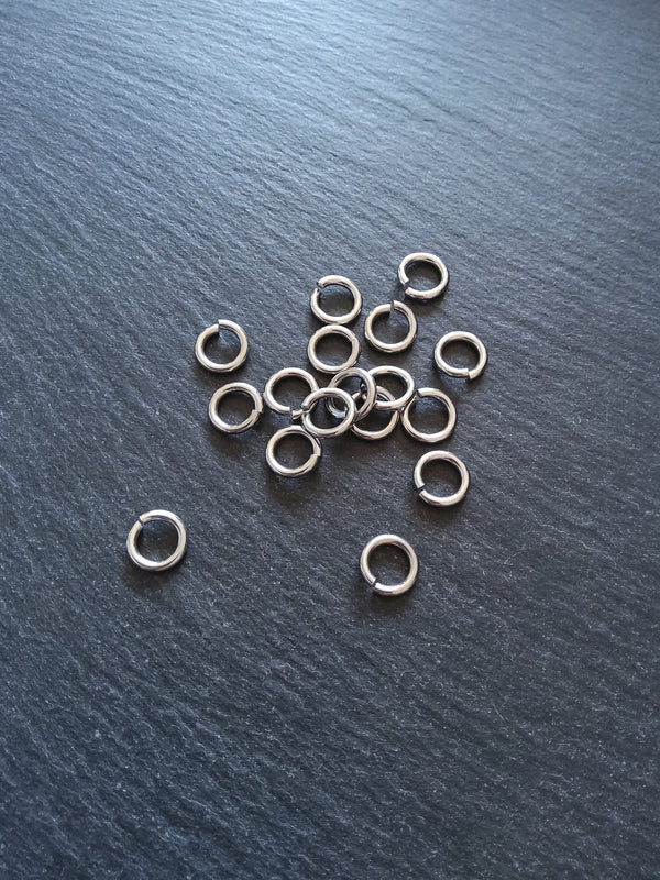 20 or 100 Stainless Steel 10mm Jump Rings Strong 1.8mm (15 gauge) Hole Size: 6.4mm