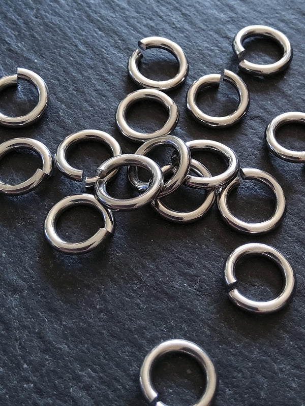 20 or 100 Stainless Steel 10mm Jump Rings Strong 1.8mm (15 gauge) Hole Size: 6.4mm