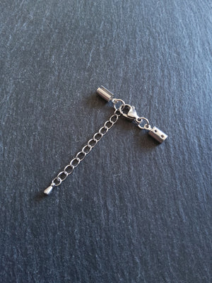 Stainless Steel Crimp End Sets for 3.5mm to 4mm Cord - ContentedCatz
