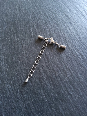 Stainless Steel COIL Crimp End Sets for 1.5mm Cord (2mm coil crimp)