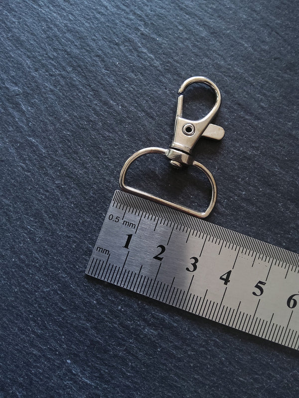 4 or 20 Swivel Clasps for Bag Straps Antique Silver Tone 40x29mm - ContentedCatz