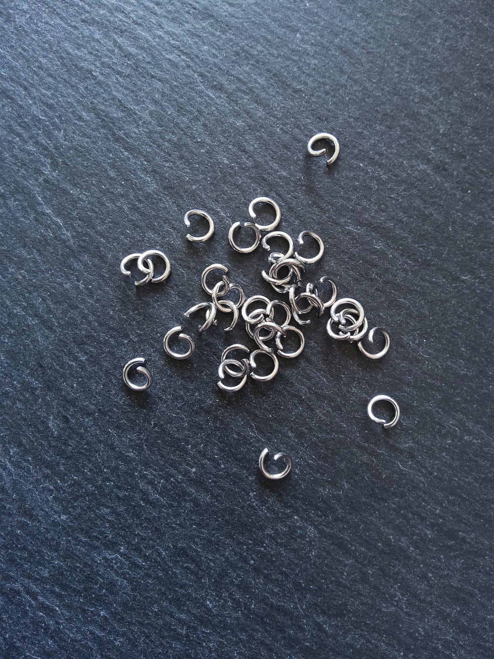 100 or 500 Stainless Steel 6mm Open Jump Rings Strong 1mm (19 Gauge)