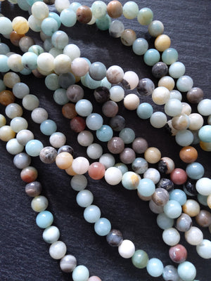 8.5mm Amazonite Beads Natural Undyed Polished Round Full 15.5 inch Strand 1.5mm Hole(AZ8-9)