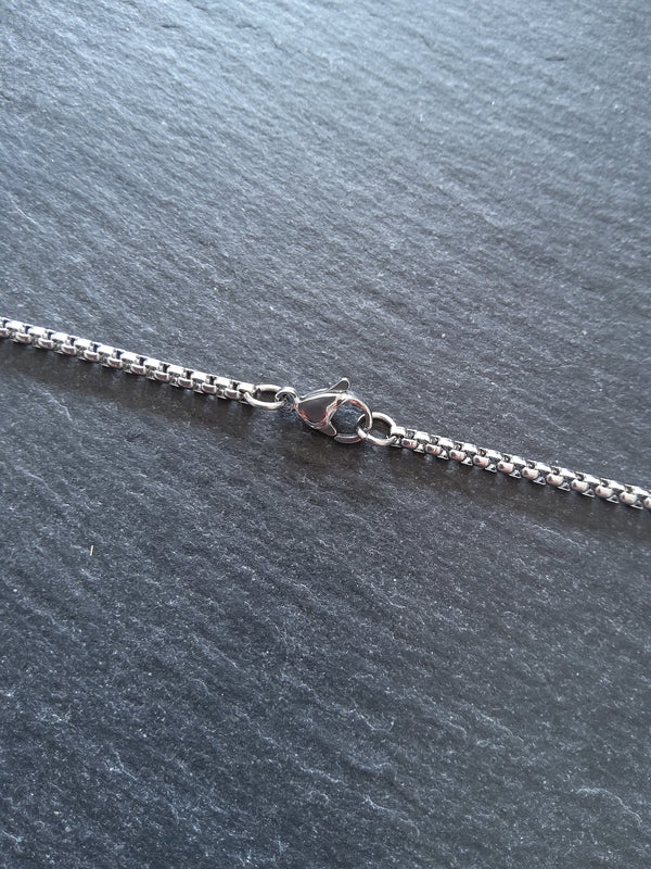 Stainless Steel Box Chain Necklace 2.5mm Wide