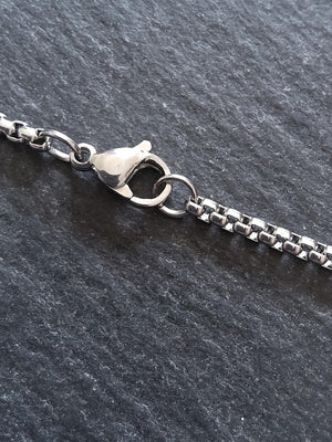 Stainless Steel Box Chain Necklace 2.5mm Wide