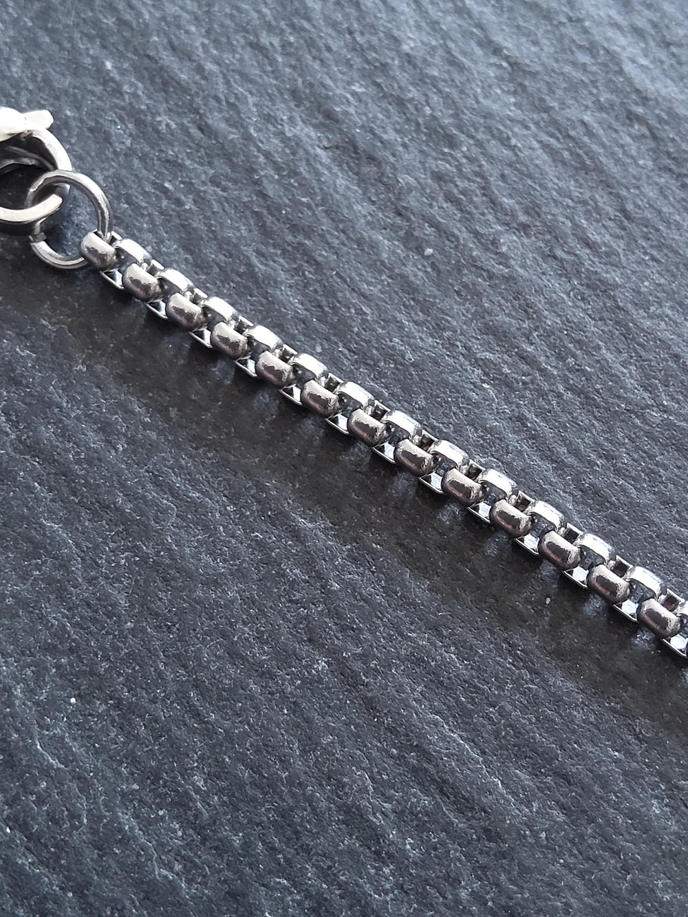 Stainless Steel Box Chain Necklace 2.5mm Wide