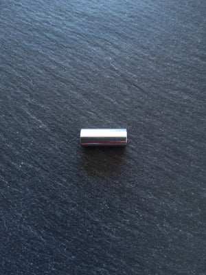 1 or 5 Bright Stainless Steel 17x7mm Magnetic Straight Clasp Set for 4.5mm Cord (5mm Holes)