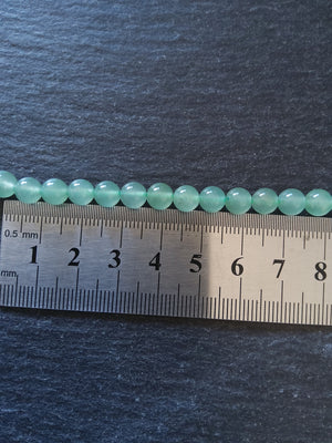6.5mm Green Aventurine Natural Undyed Beads Round Full 15.7 inch Strand Hole: 1mm
