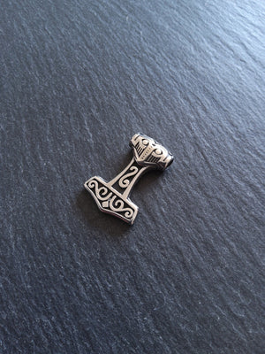 1 or 5 Stainless Steel Thors Hammer Mjölnir Pendant 29x21x7mm Hole: 4mm