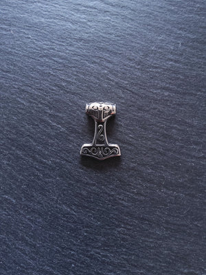 1 or 5 Stainless Steel Thors Hammer Mjölnir Pendant 29x21x7mm Hole: 4mm