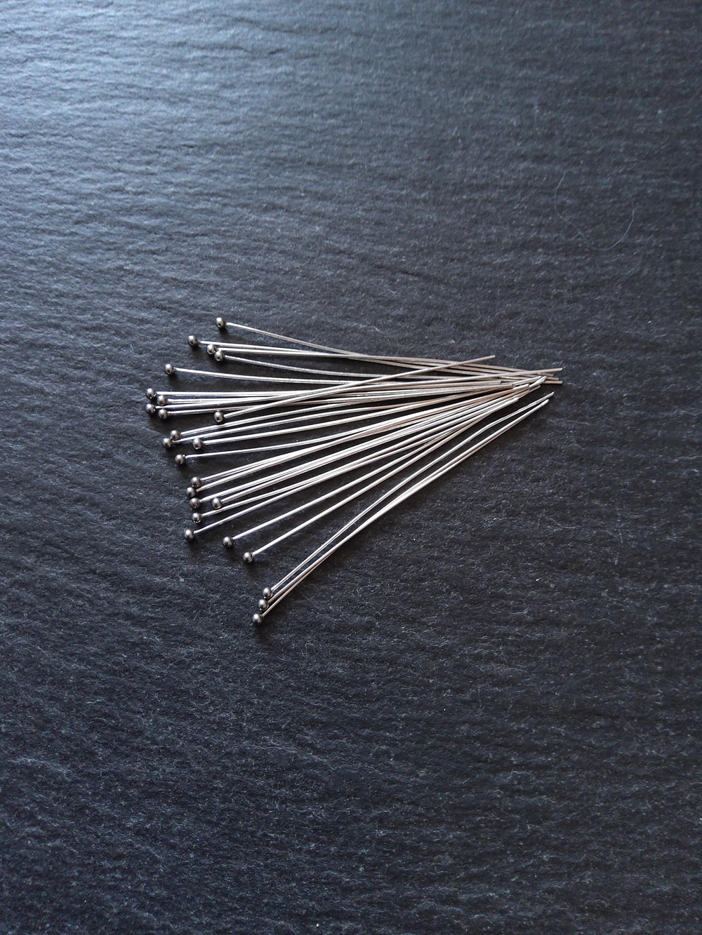 20 or 100 Stainless Steel Ball Head Pins 49mm Long 0.5mm Wide (24 Gauge)