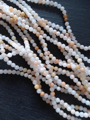 6.5mm Natural Pink Aventurine Round Beads Undyed Full 15 Inch Strand