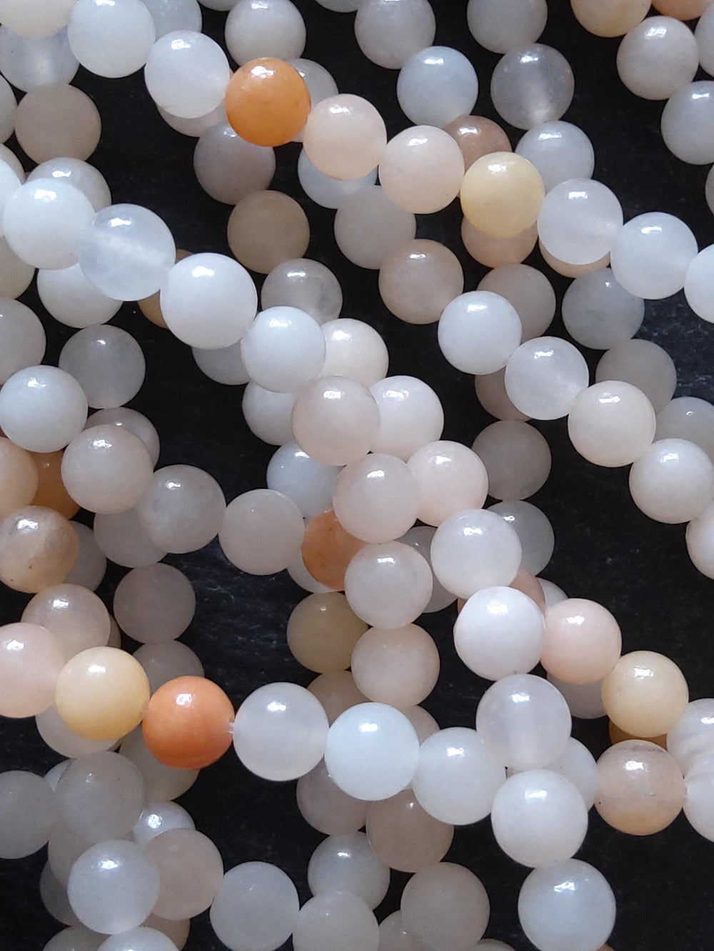 6.5mm Natural Pink Aventurine Round Beads Undyed Full 15 Inch Strand
