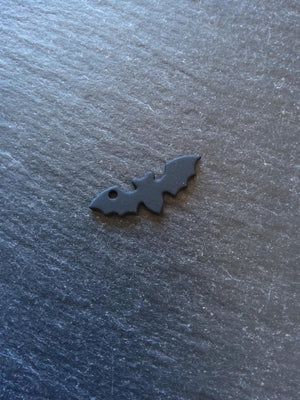 4 or 20 Cute Little Flying Bat Charms Matt Black Alloy 25x9mm