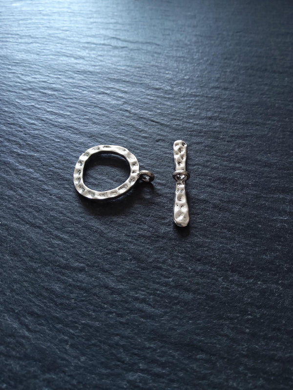 4 or 20 Sets of Antique Silver Metal Alloy Toggle Clasps 23x19mm